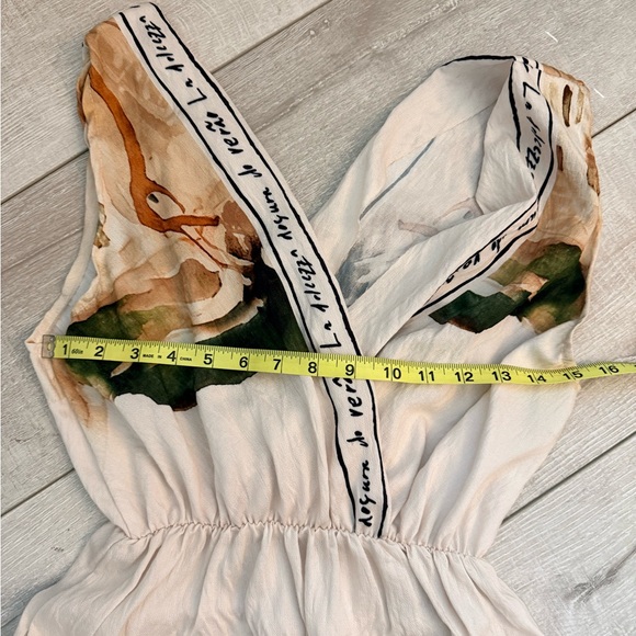 Mediterranean Painting Print Elegant Maxi Dress - Picture 8 of 9